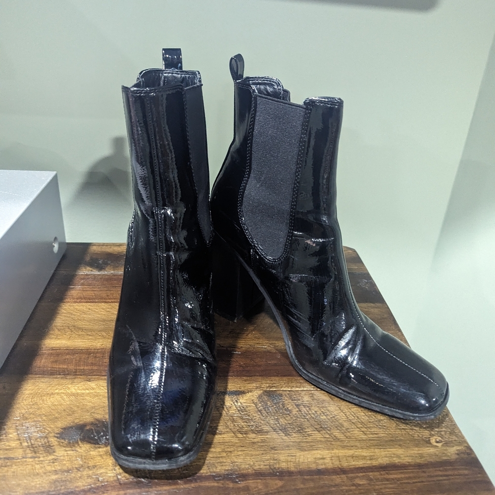 Patent boot from Asos UK size 5/US 7